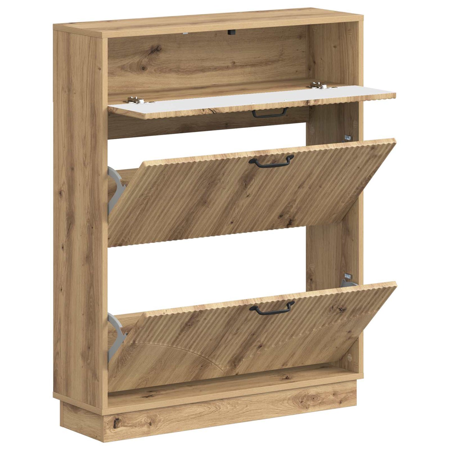 Sko skab HOORN 78 x 24 x 100 cm Konstrueret træ Artisan-eg