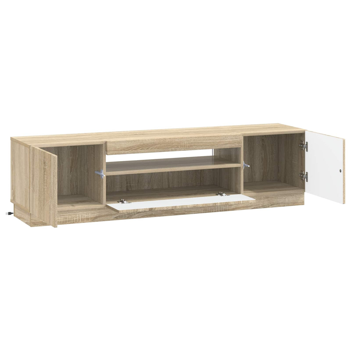 LED TV-skab Sonoma-eg Konstrueret træ