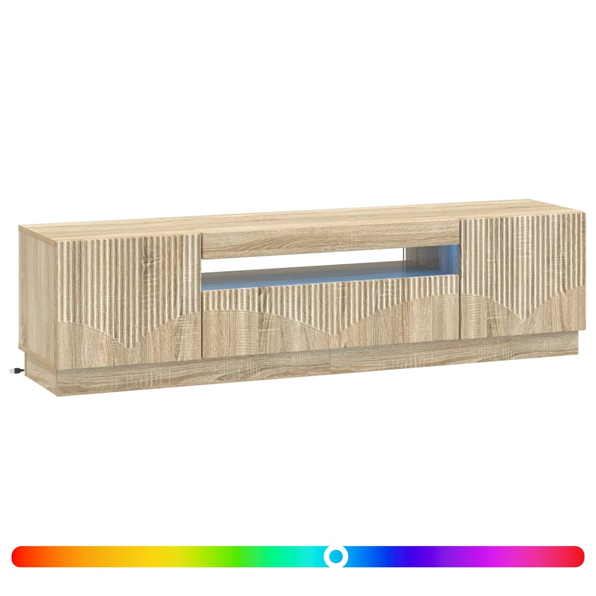 LED TV-skab Sonoma-eg Konstrueret træ