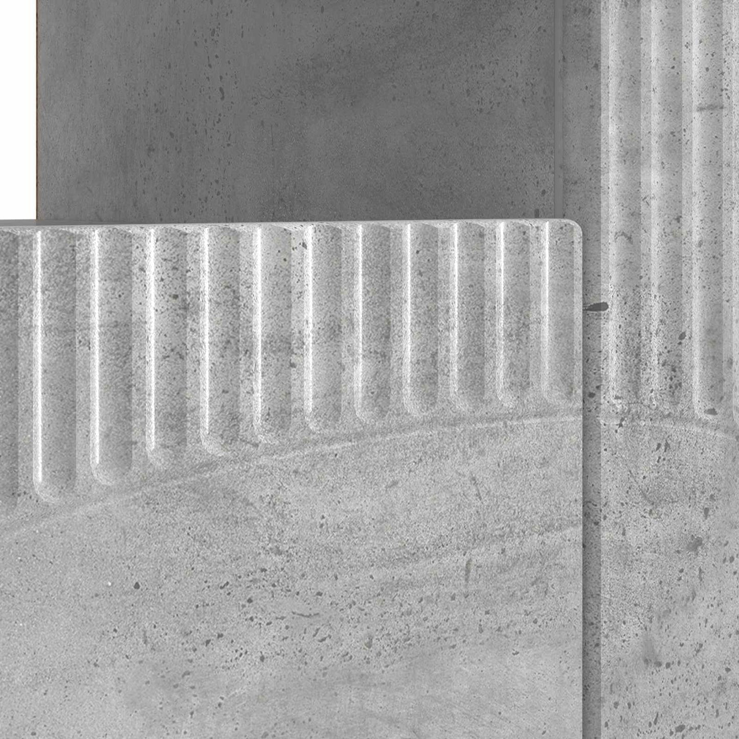 LED TV-skab Betongrå Konstrueret træ