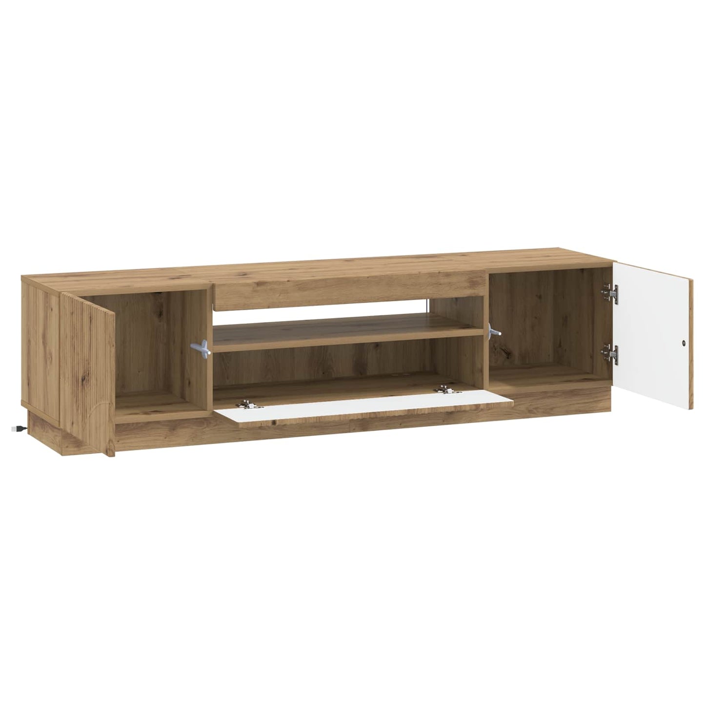 LED TV-skab Artisan-eg Konstrueret træ