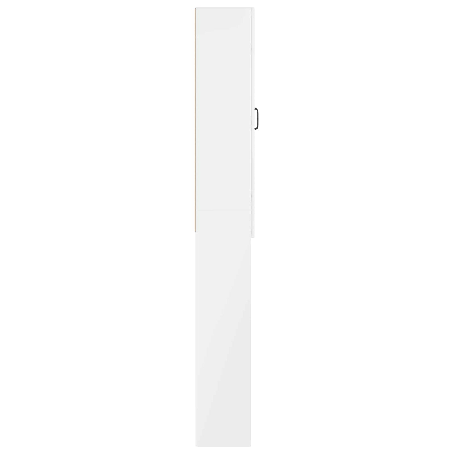 Toilet Skab HOORN Hvid højglans 66 x 25,5 x 190 cm