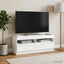 LED TV-skab Hvid Konstrueret træ