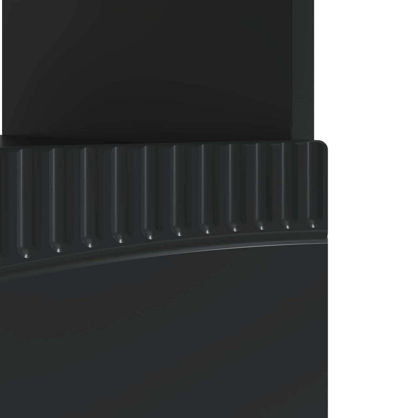 LED TV-skab Sort Konstrueret træ