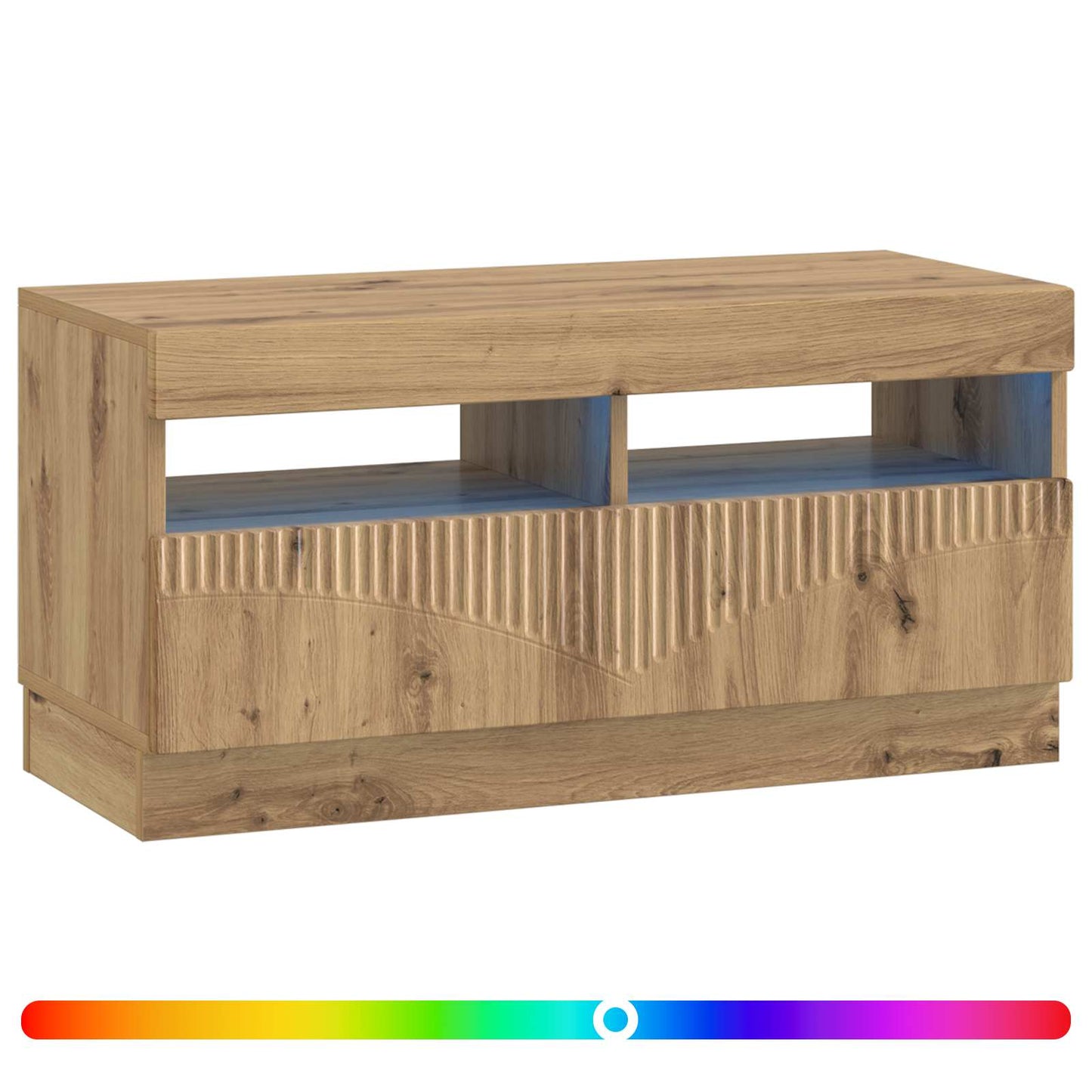 LED TV-skab Artisan-eg Konstrueret træ