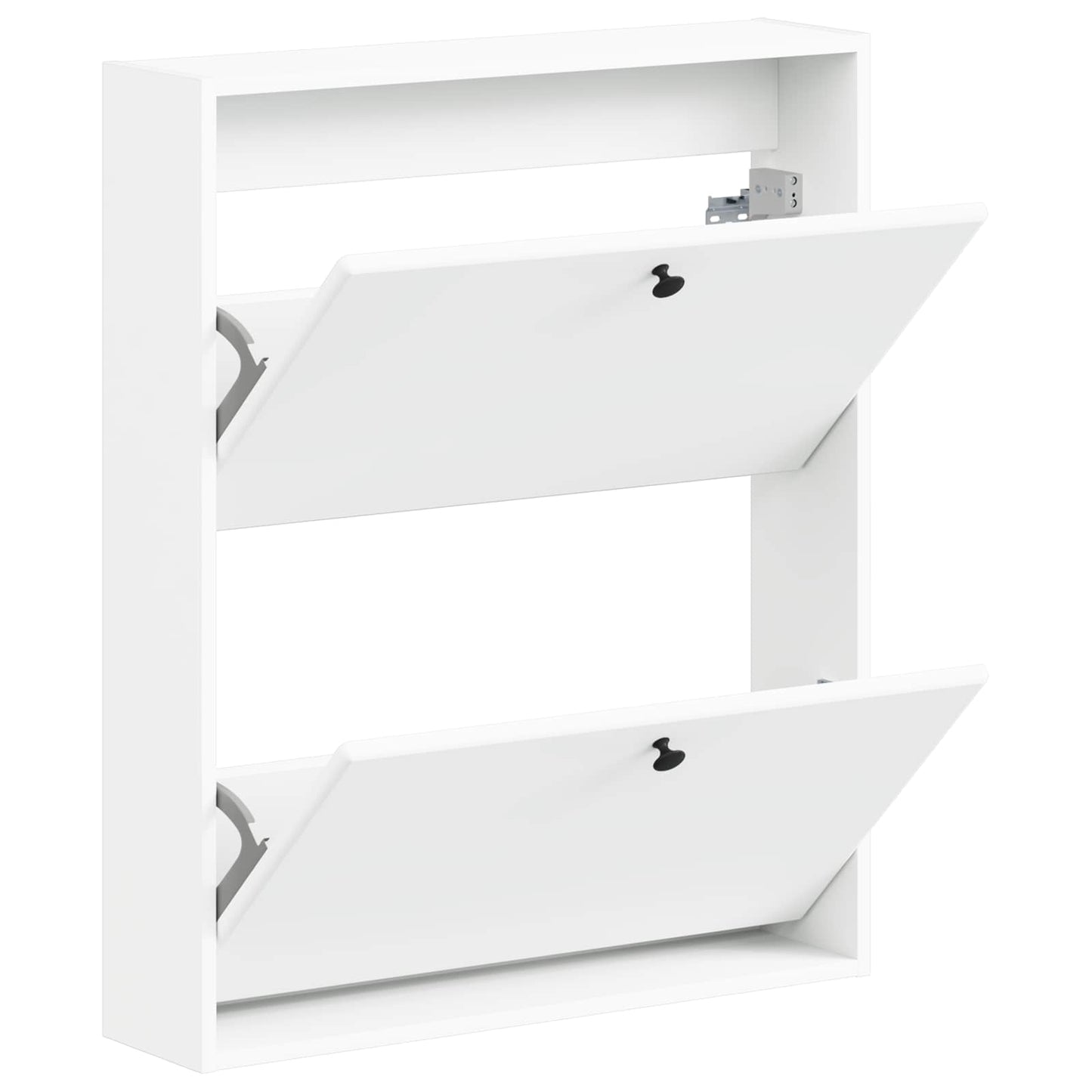 Vægmonteret Skoskab BREDA 71 x 17 x 86 cm Konstrueret træ Hvid
