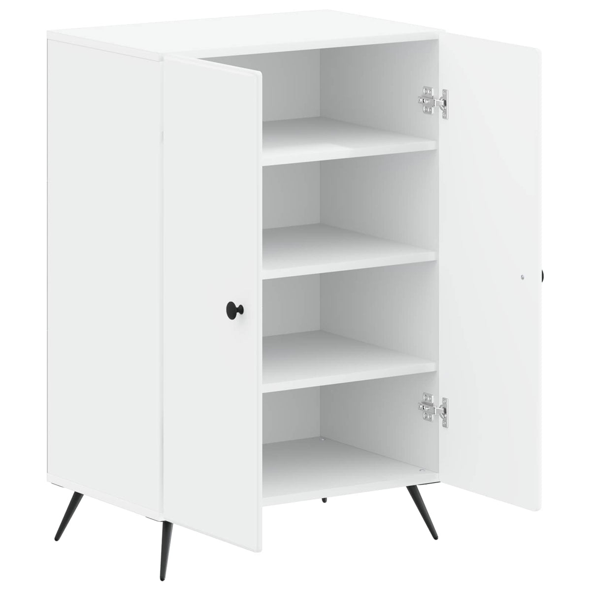 Sko skab BREDA 59,5 x 39,5 x 90 cm Konstrueret træ Hvid