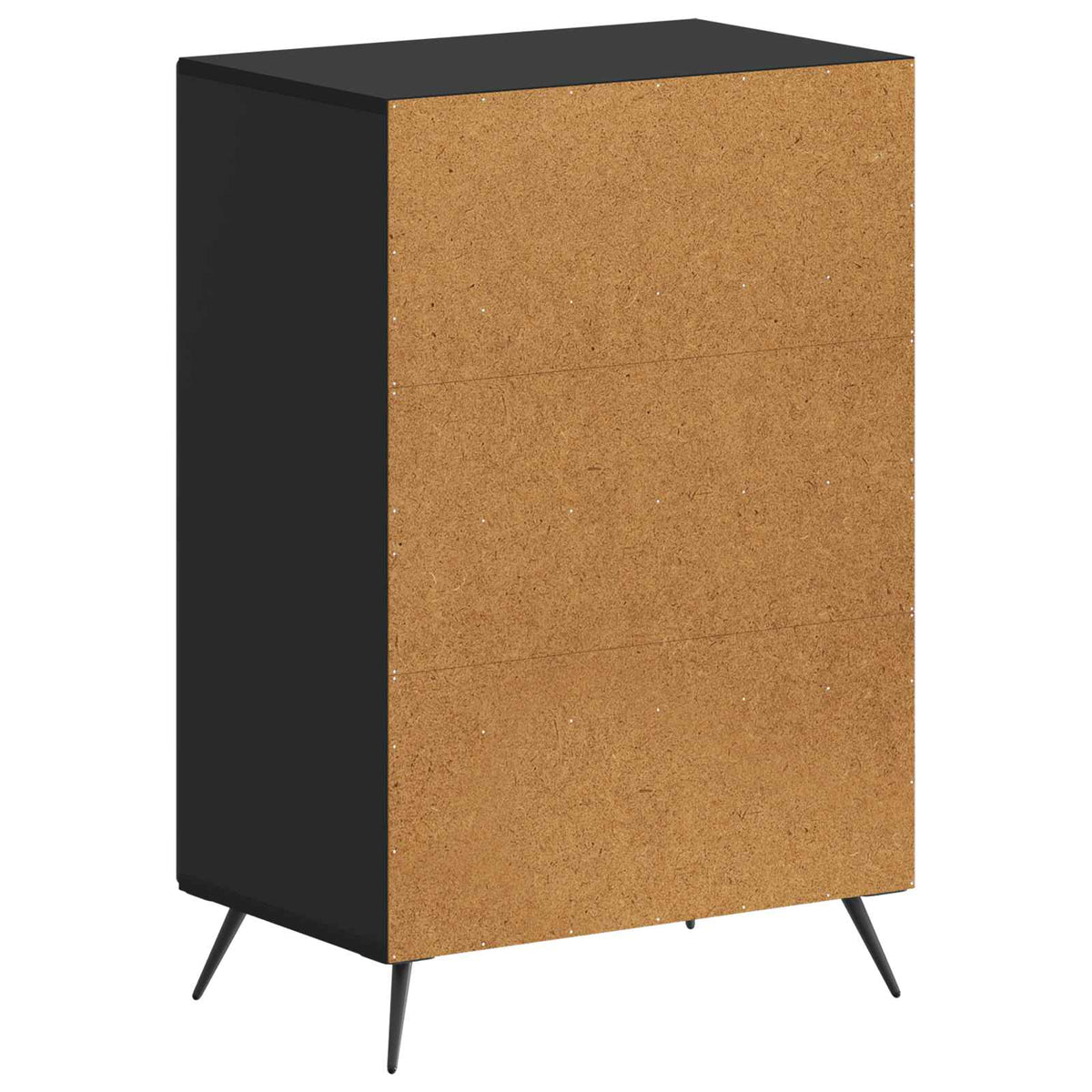 Sko skab BREDA 59,5 x 39,5 x 90 cm Konstrueret træ Sort