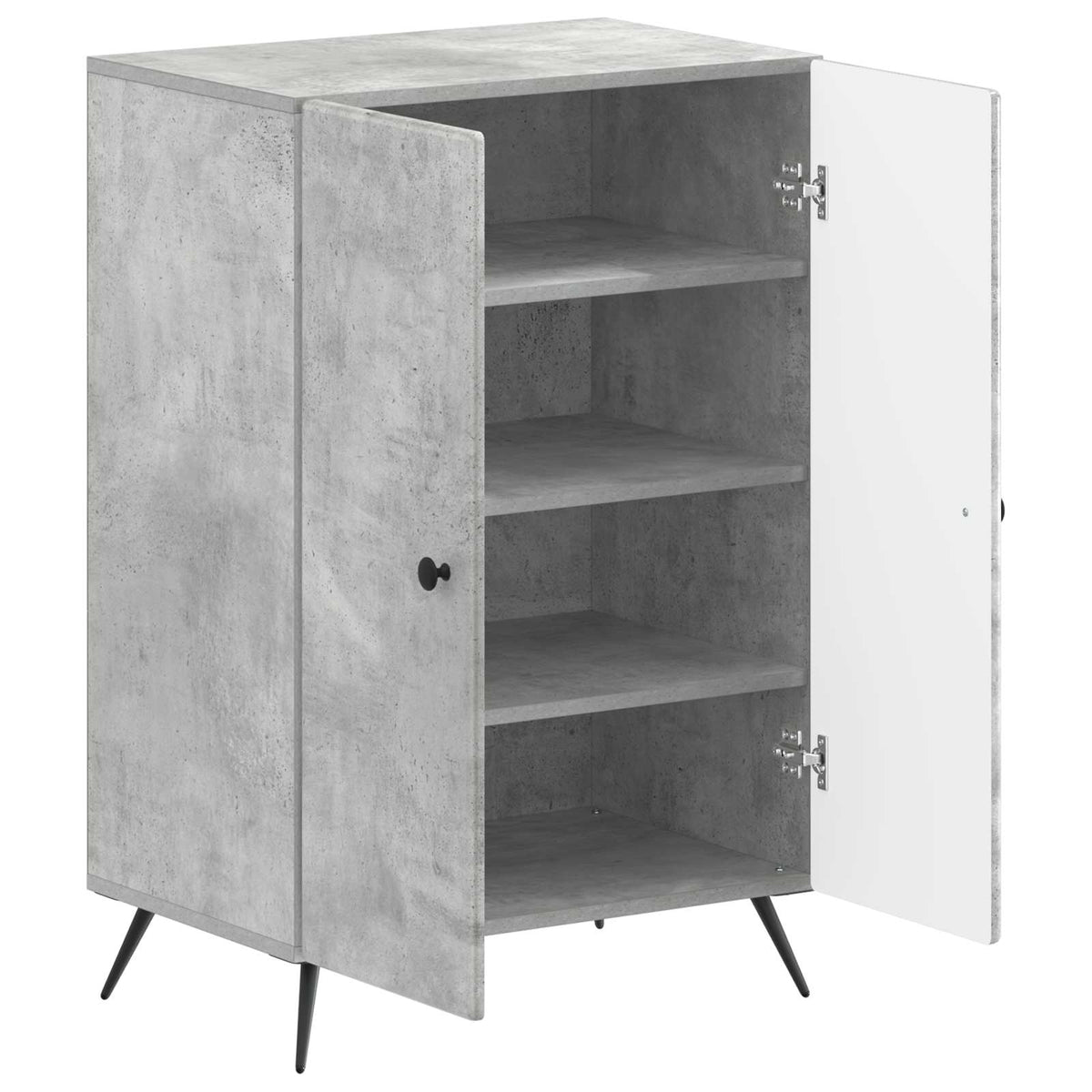 Sko skab BREDA 59,5 x 39,5 x 90 cm Konstrueret træ Betongrå