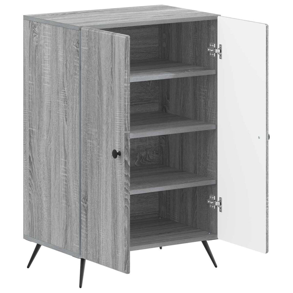 Sko skab BREDA 59,5 x 39,5 x 90 cm Konstrueret træ Grå Sonoma