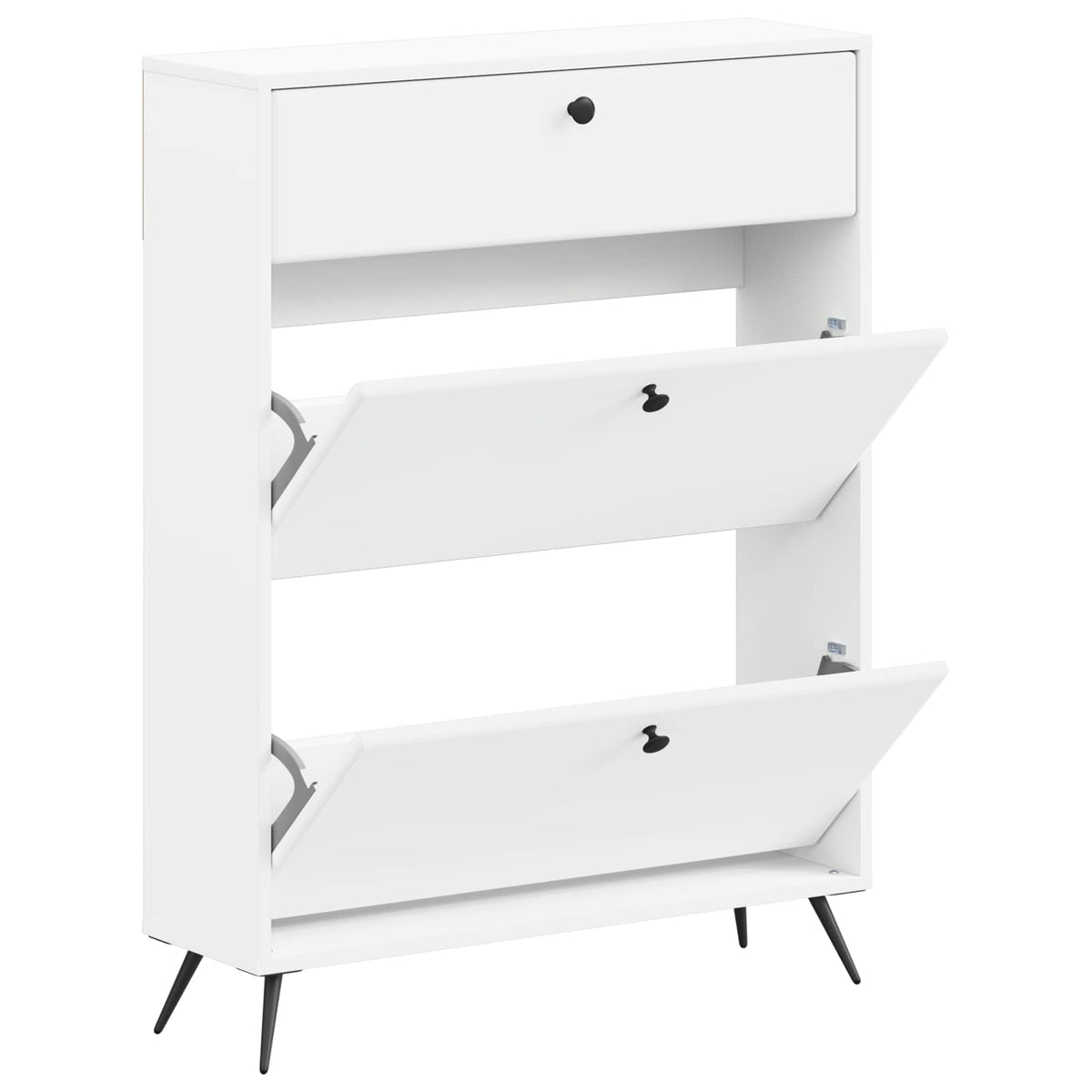 Sko skab BREDA 78 x 24 x 103 cm Konstrueret træ Hvid