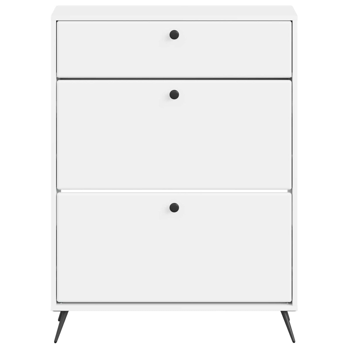 Sko skab BREDA 78 x 24 x 103 cm Konstrueret træ Hvid
