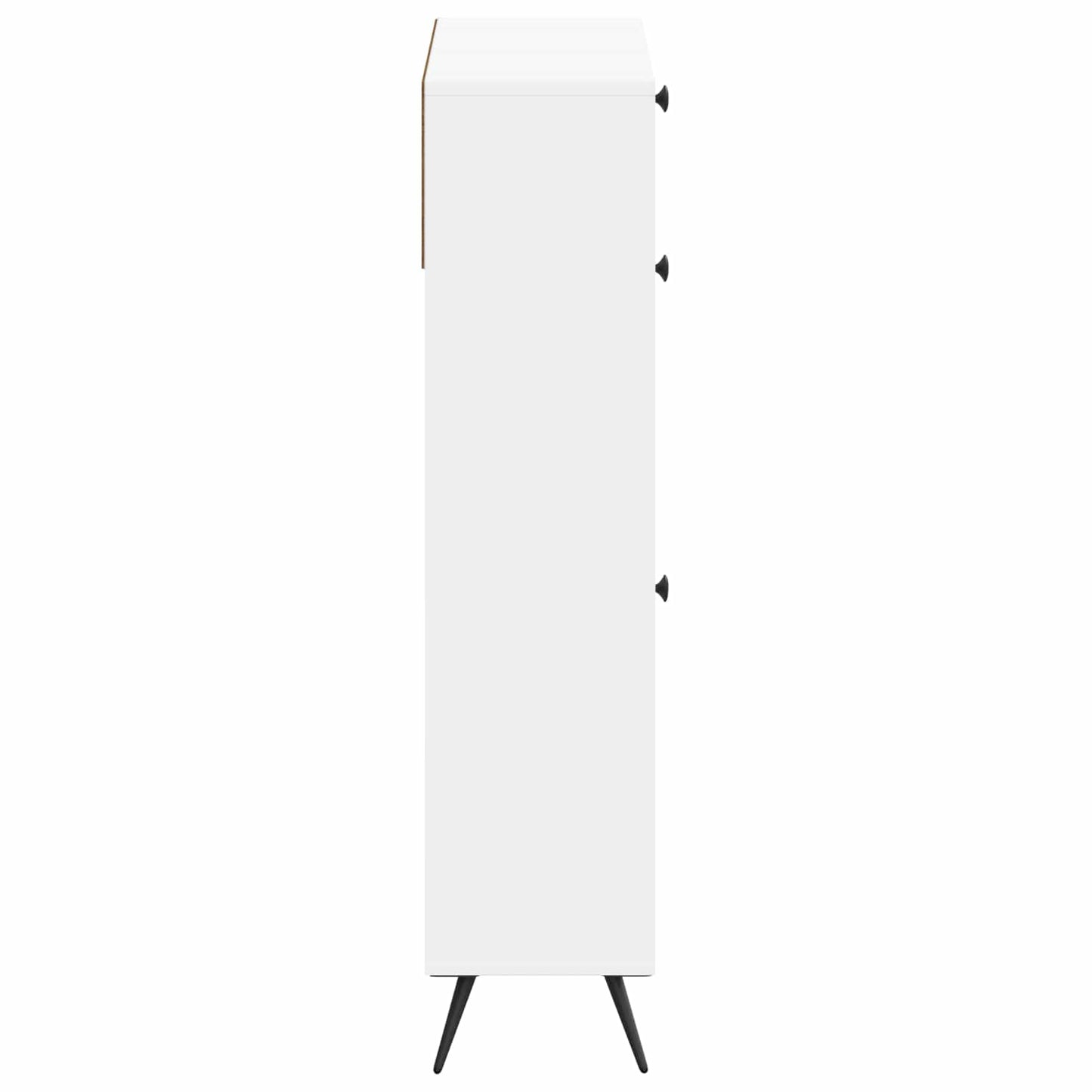 Sko skab BREDA 78 x 24 x 103 cm Konstrueret træ Hvid