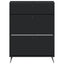 Sko skab BREDA 78 x 24 x 103 cm Konstrueret træ Sort
