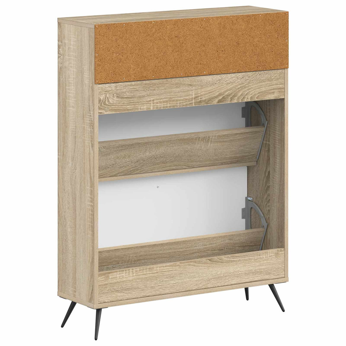 Sko skab BREDA 78 x 24 x 103 cm Konstrueret træ Sonoma-eg