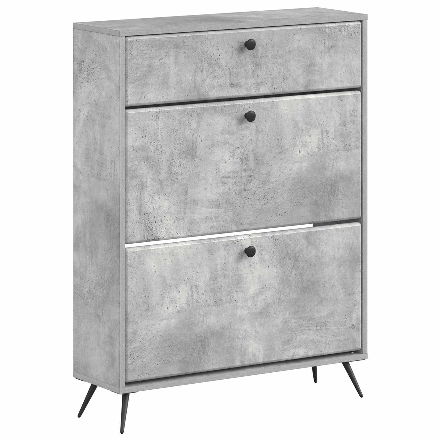 Sko skab BREDA 78 x 24 x 103 cm Konstrueret træ Betongrå