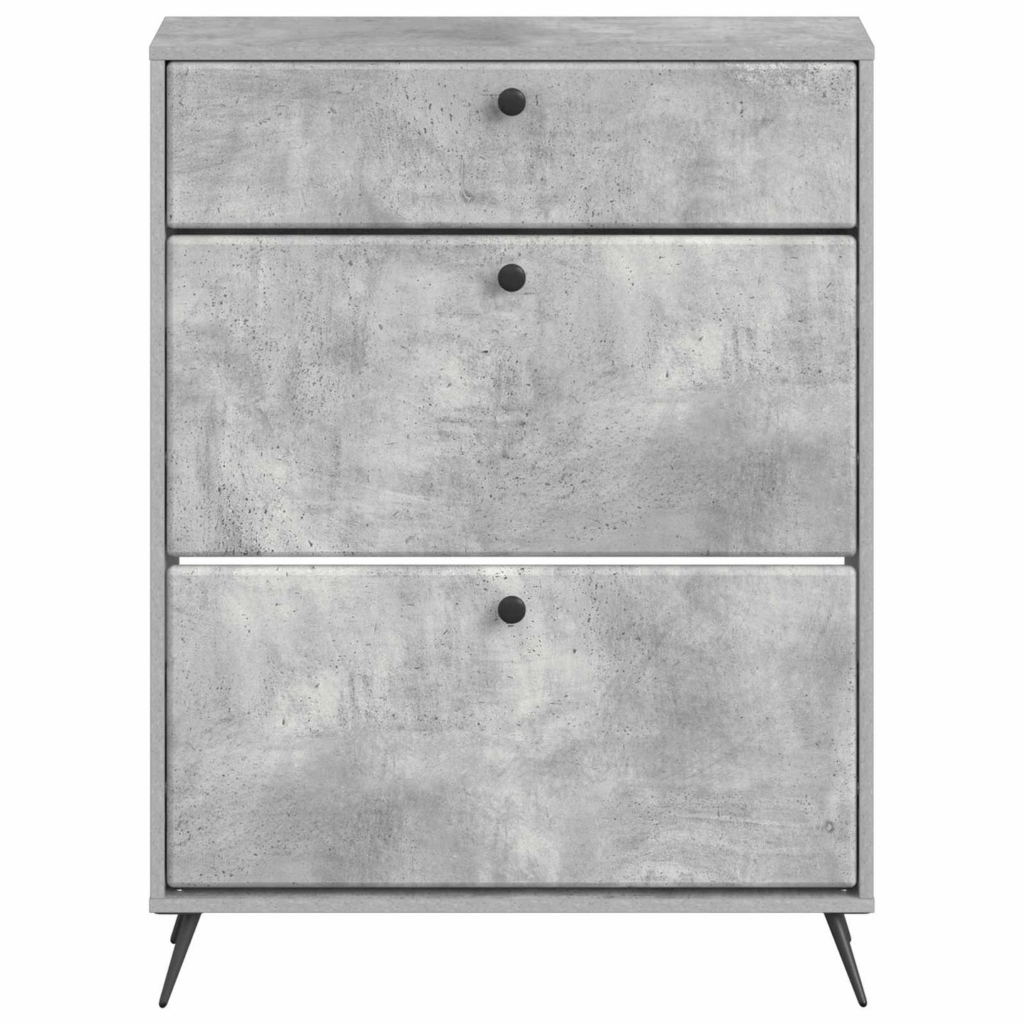 Sko skab BREDA 78 x 24 x 103 cm Konstrueret træ Betongrå