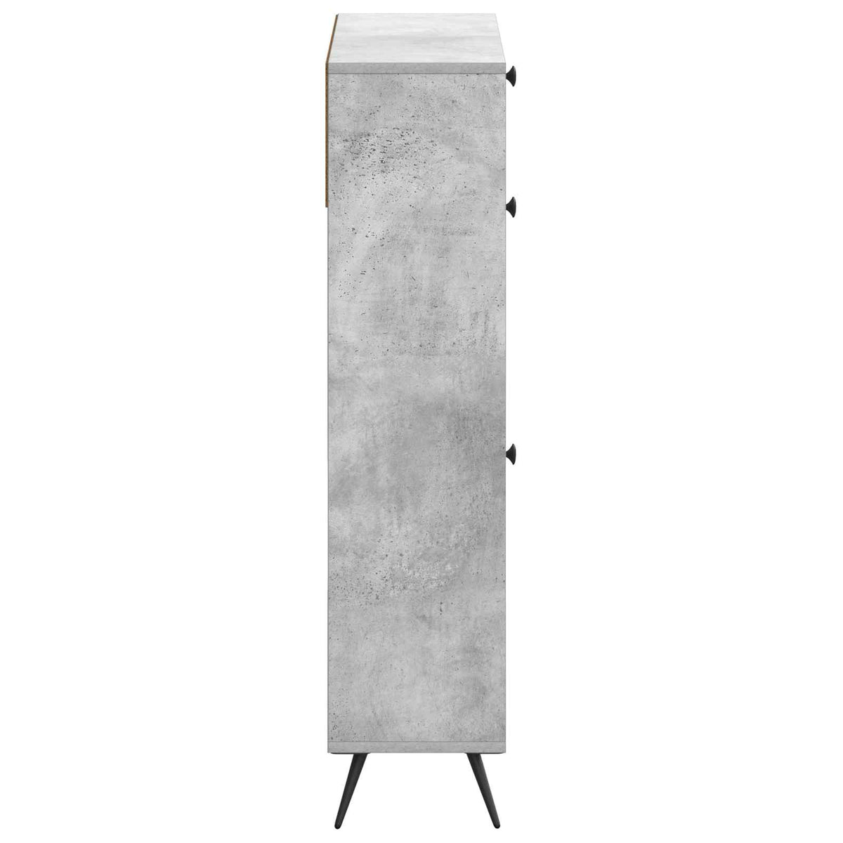 Sko skab BREDA 78 x 24 x 103 cm Konstrueret træ Betongrå