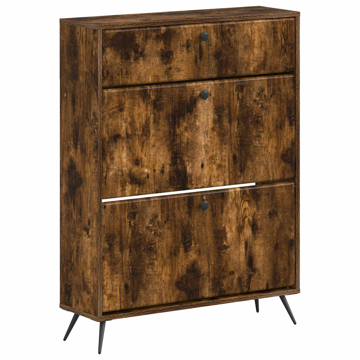 Sko skab BREDA 78 x 24 x 103 cm Konstrueret træ Røget eg