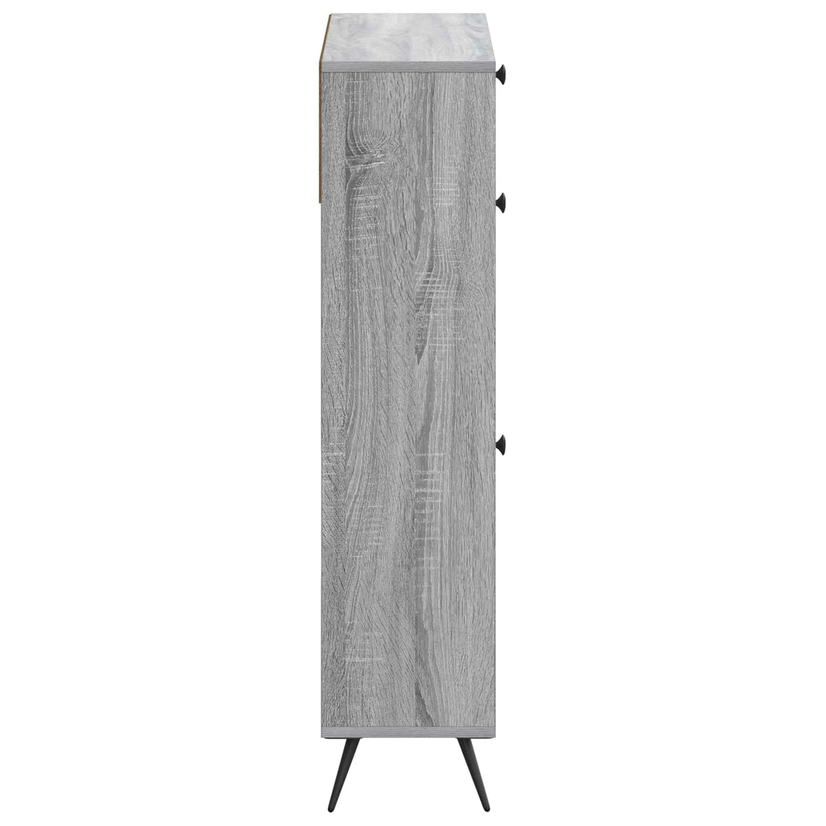 Sko skab BREDA 78 x 24 x 103 cm Konstrueret træ Grå Sonoma