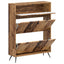 Sko skab BREDA 78 x 24 x 103 cm Konstrueret træ Gammelt træ