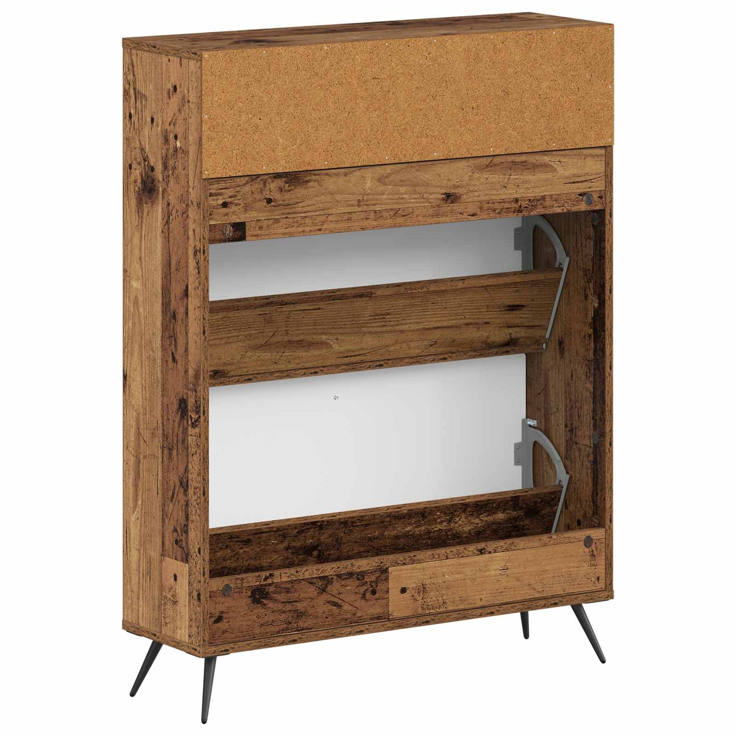 Sko skab BREDA 78 x 24 x 103 cm Konstrueret træ Gammelt træ