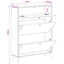 Sko skab BREDA 78 x 24 x 103 cm Konstrueret træ Gammelt træ