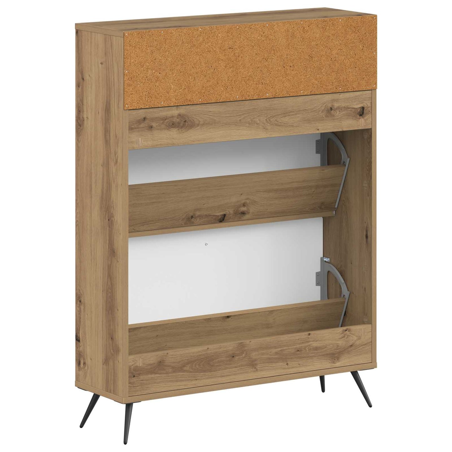Sko skab BREDA 78 x 24 x 103 cm Konstrueret træ Artisan-eg