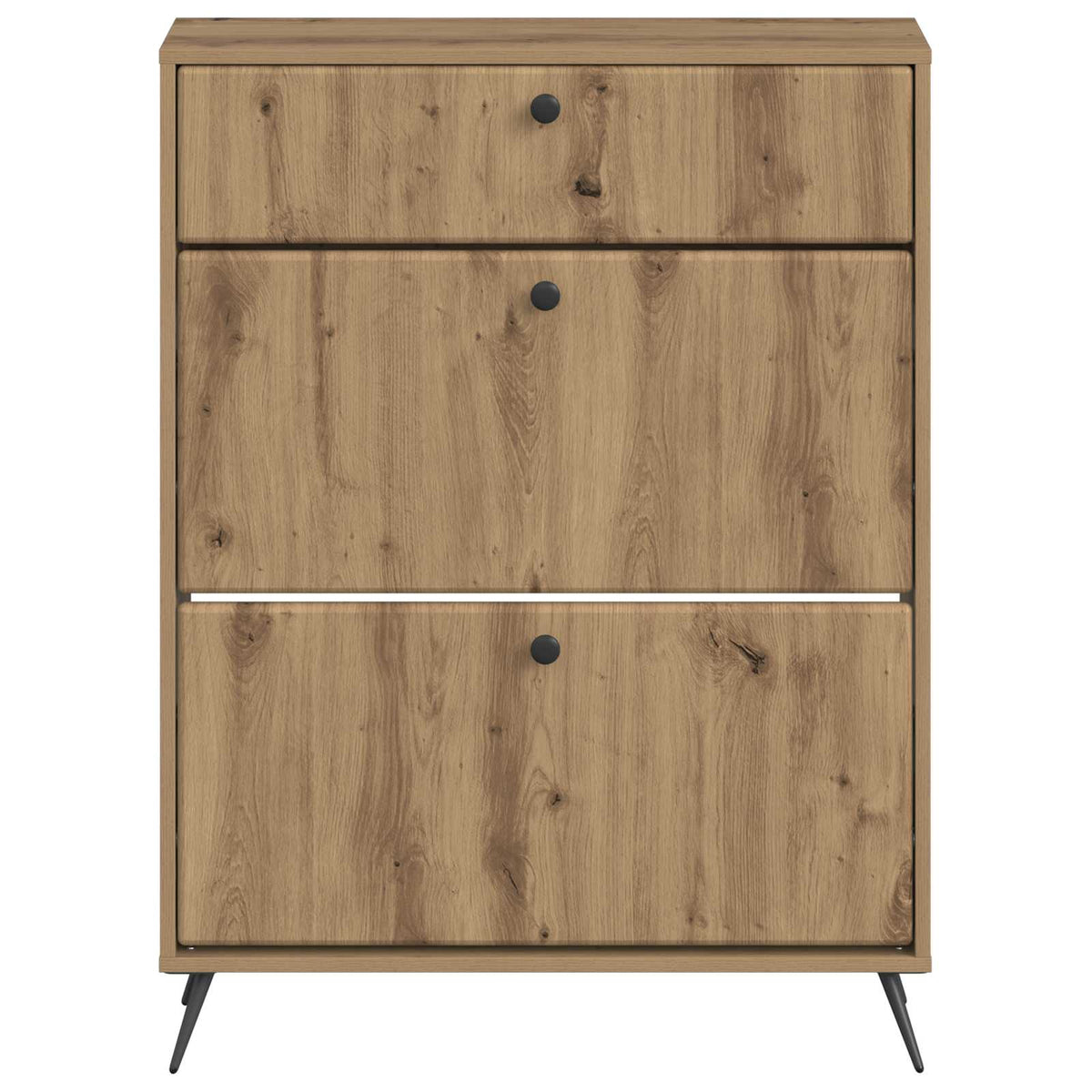 Sko skab BREDA 78 x 24 x 103 cm Konstrueret træ Artisan-eg