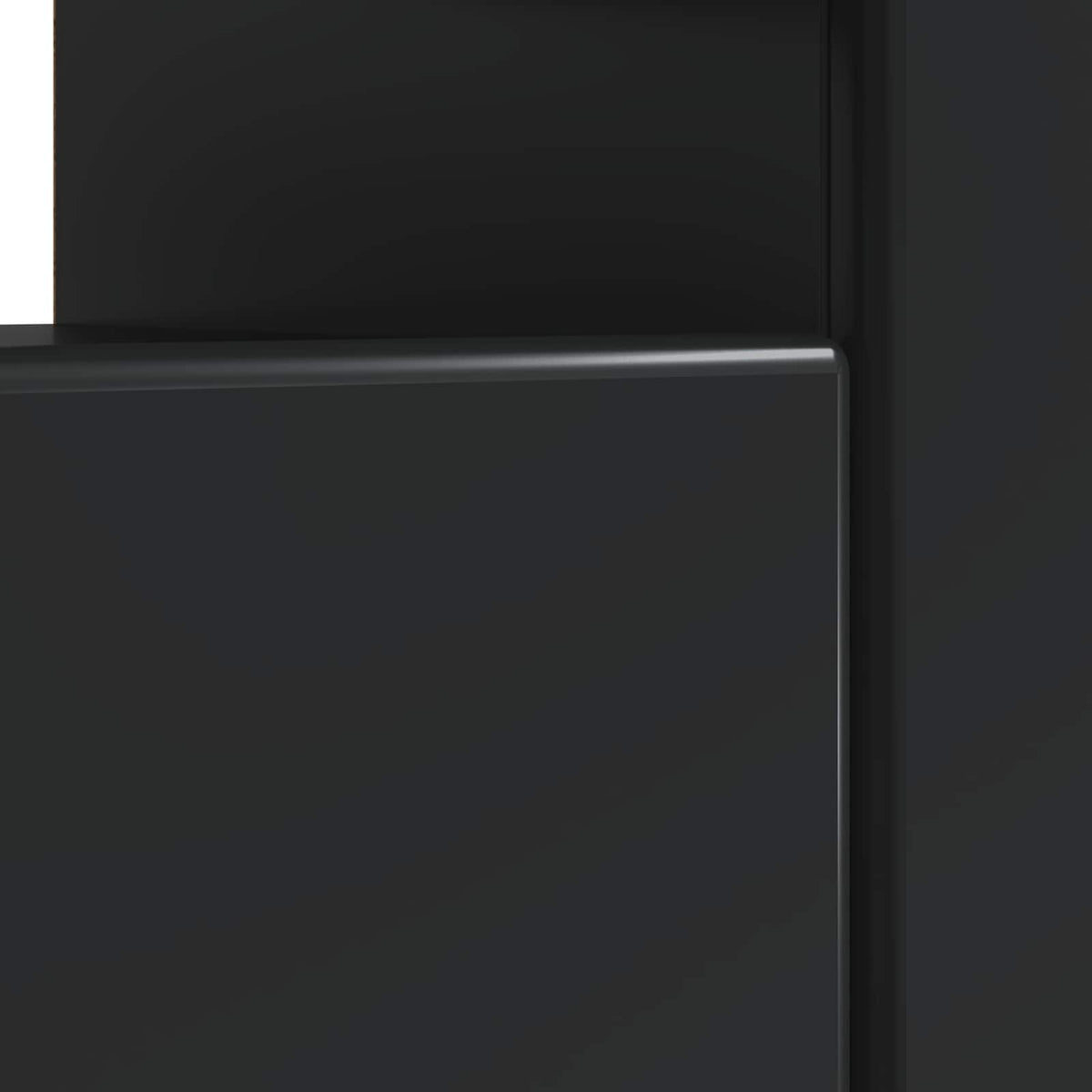 LED TV-skab Sort Konstrueret træ
