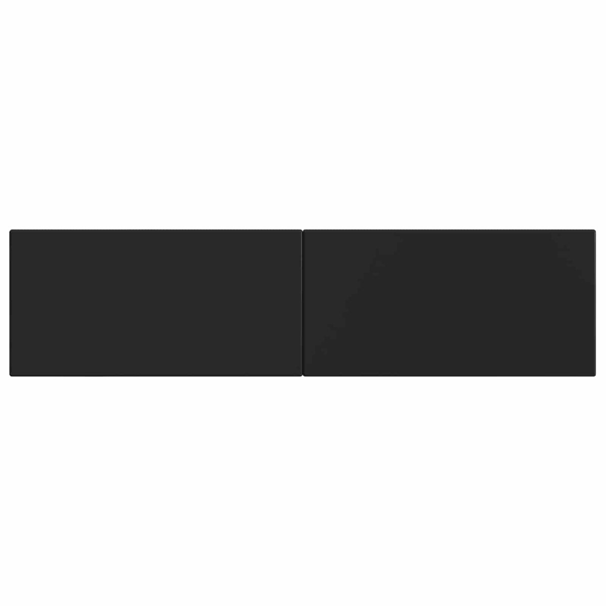 Væghængt hovedgærde BREDA Sort Konstrueret træ