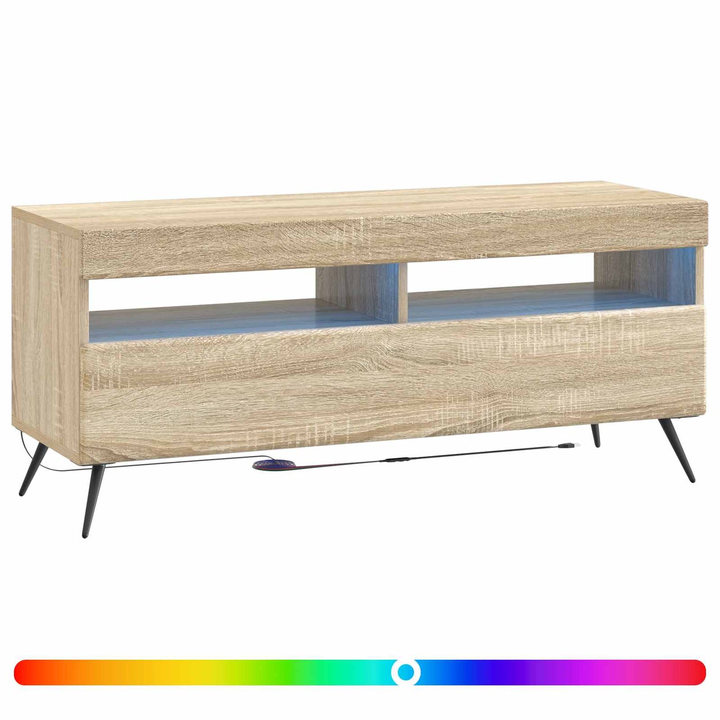 LED TV-skab Sonoma-eg Konstrueret træ