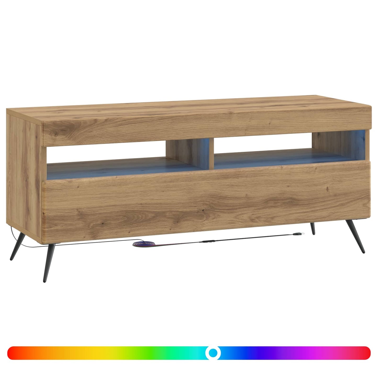 LED TV-skab Artisan-eg Konstrueret træ