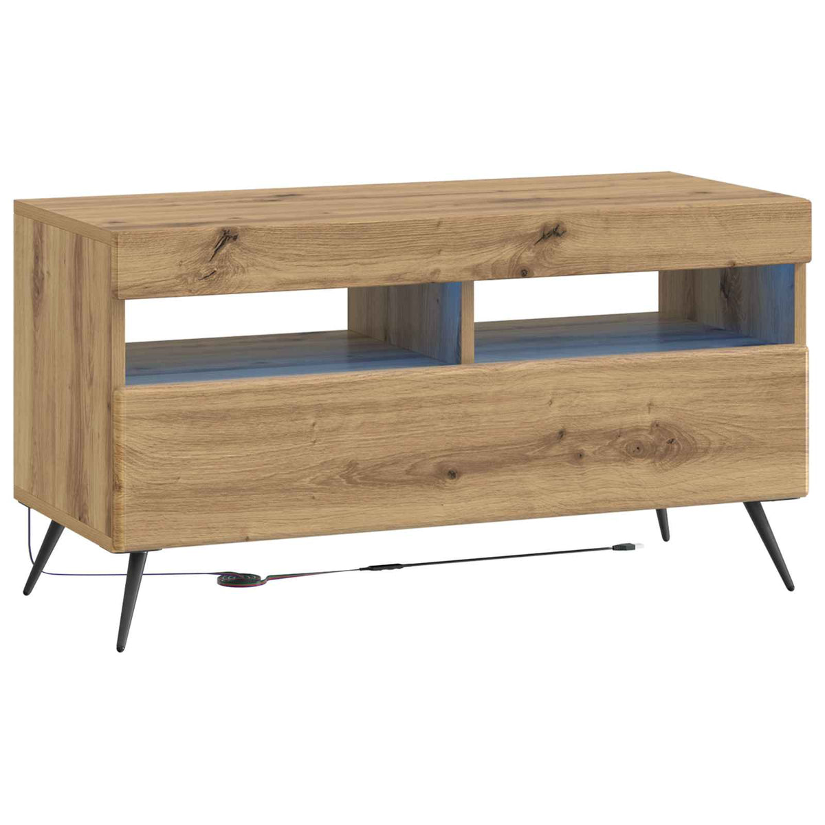 LED TV-skab Artisan-eg Konstrueret træ