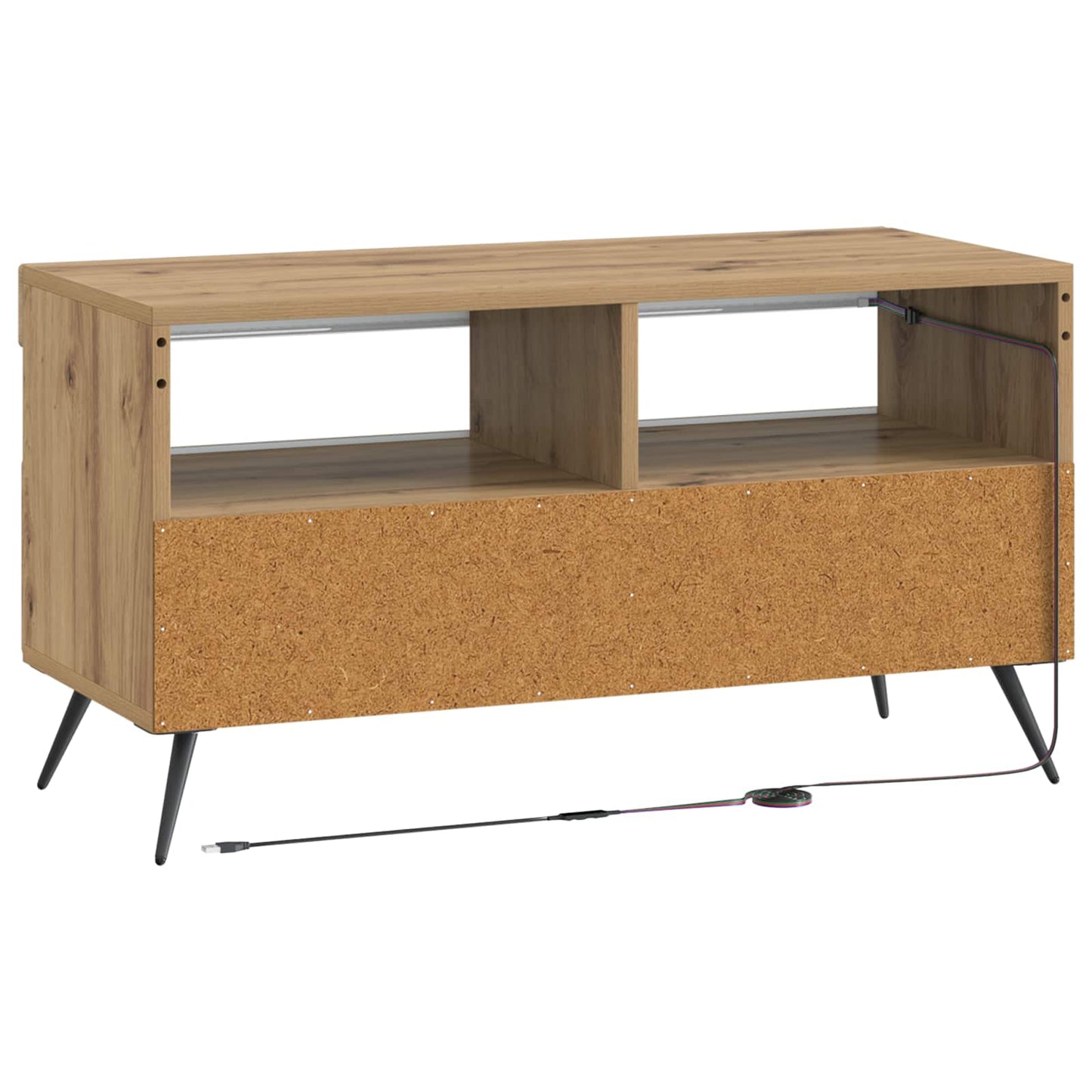 LED TV-skab Artisan-eg Konstrueret træ