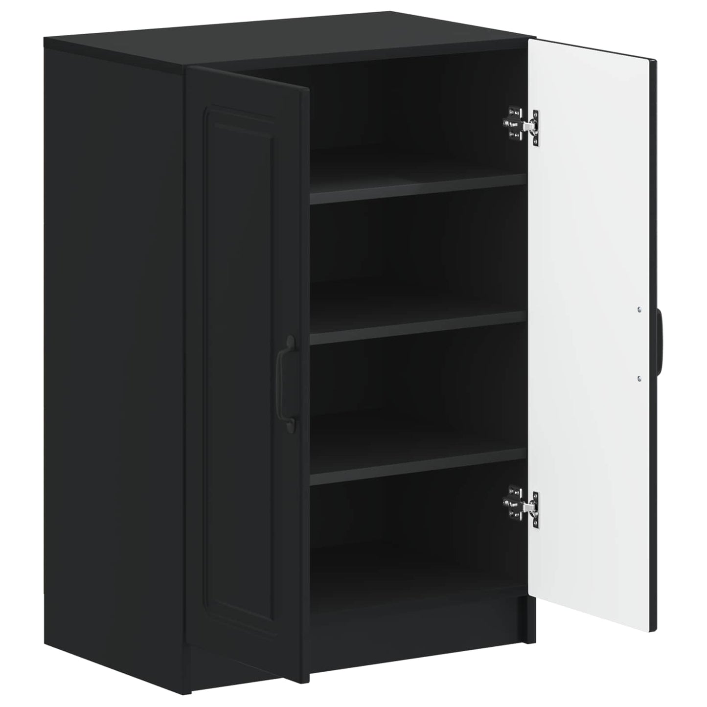 Sko skab UTRECHT 59,5 x 39,5 x 87 cm Konstrueret træ Sort