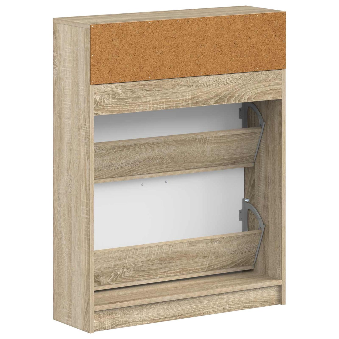 Sko skab UTRECHT 78 x 24 x 100 cm Konstrueret træ Sonoma-eg