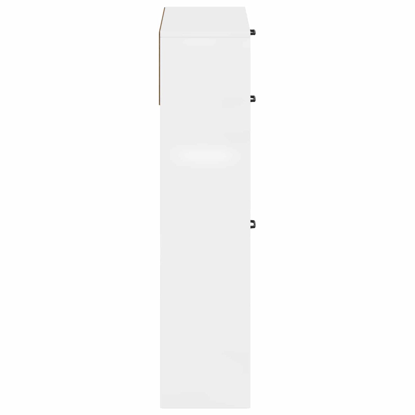 Sko skab UTRECHT 78 x 24 x 100 cm Konstrueret træ Hvid højglans