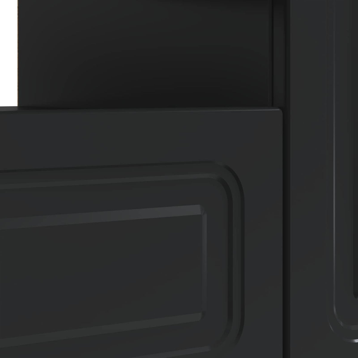 LED TV-skab Sort Konstrueret træ
