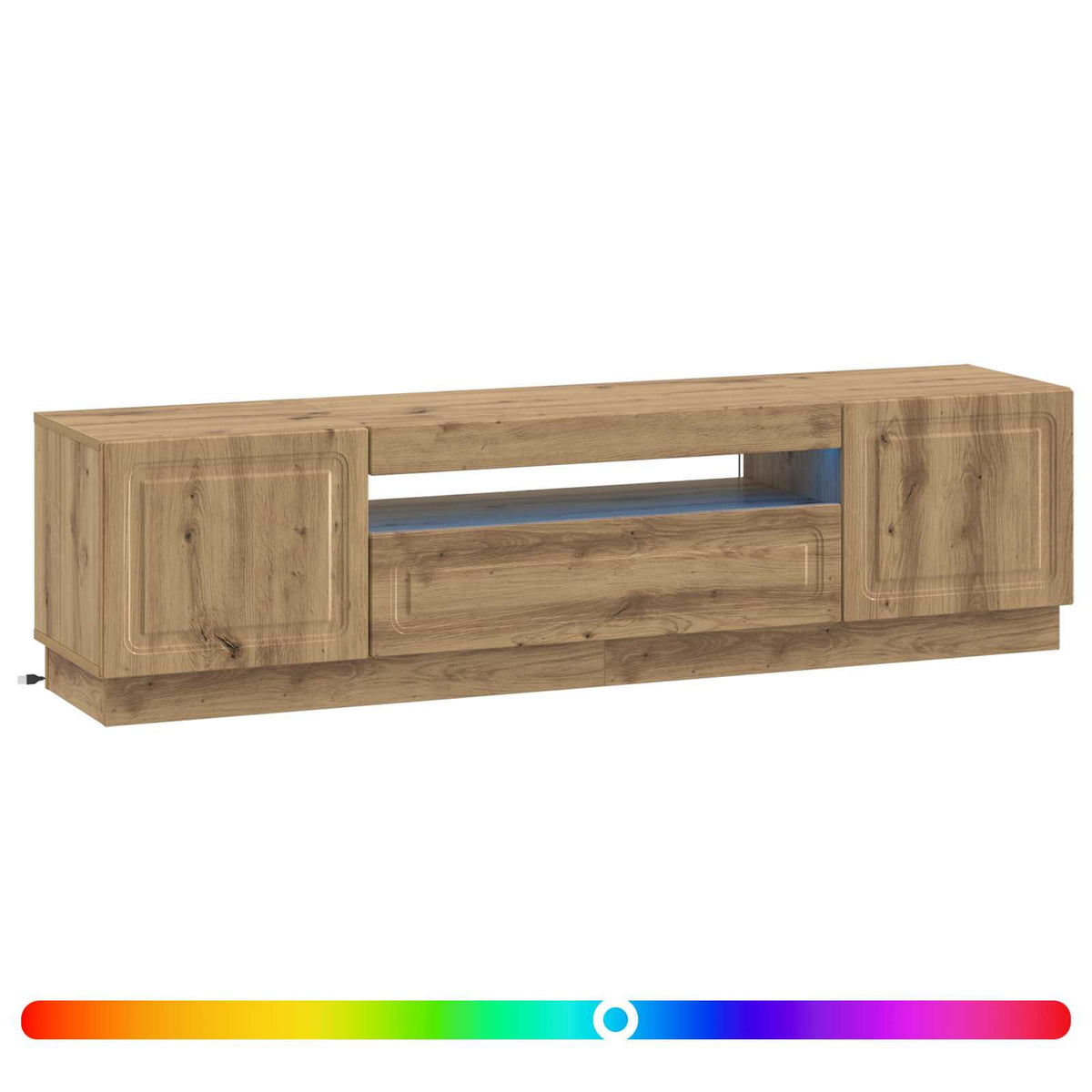 LED TV-skab Artisan-eg Konstrueret træ