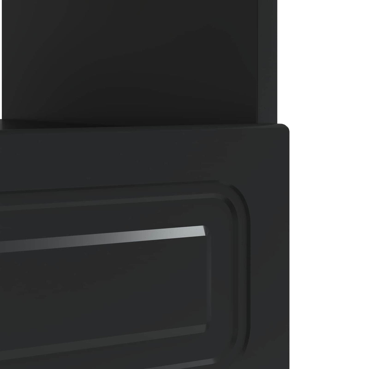 LED TV-skab Sort Konstrueret træ