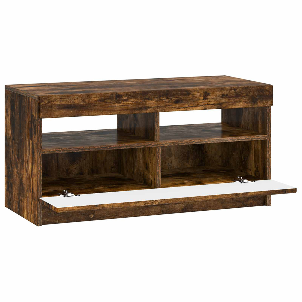 LED TV-skab Røget eg Konstrueret træ