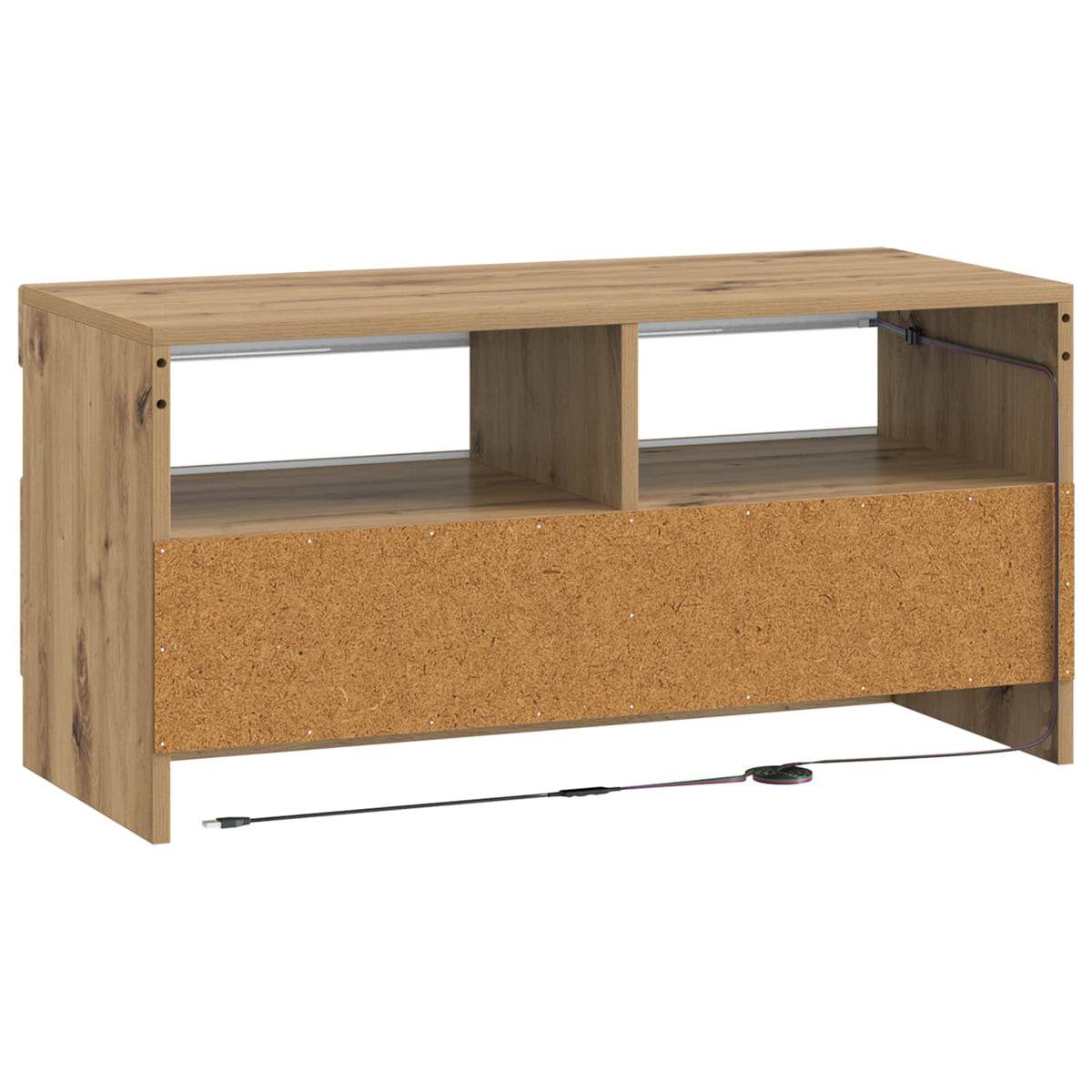 LED TV-skab Artisan-eg Konstrueret træ