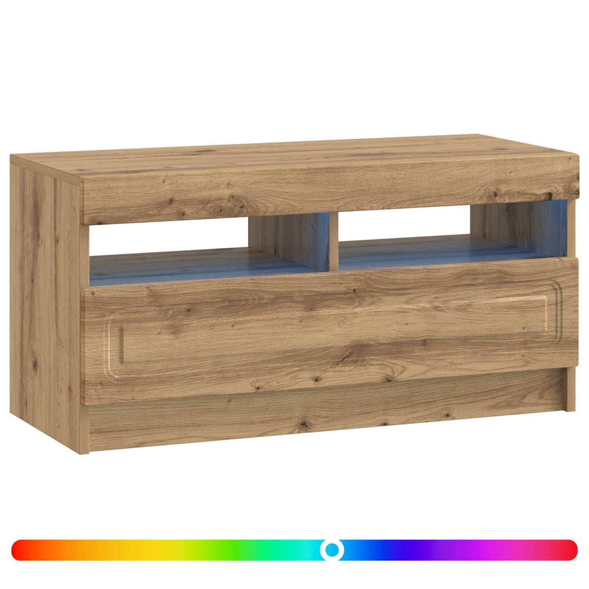 LED TV-skab Artisan-eg Konstrueret træ
