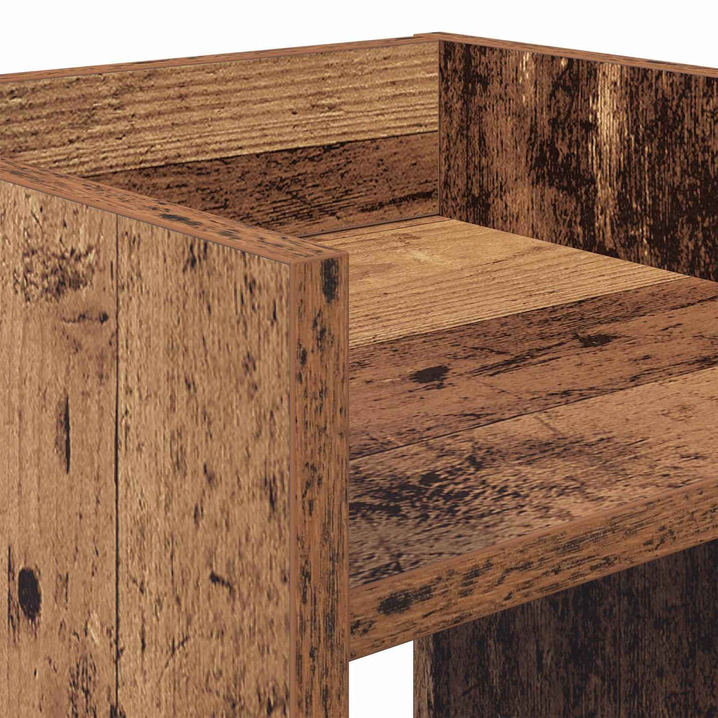 Planteholder Gammelt træ 30 x 30 x 100 cm Konstrueret træ