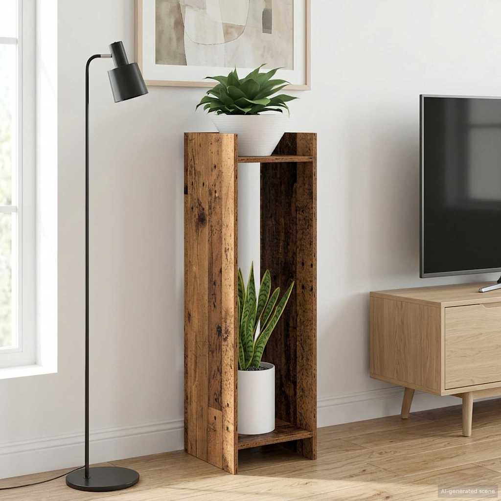 Planteholder Gammelt træ 30 x 30 x 100 cm Konstrueret træ