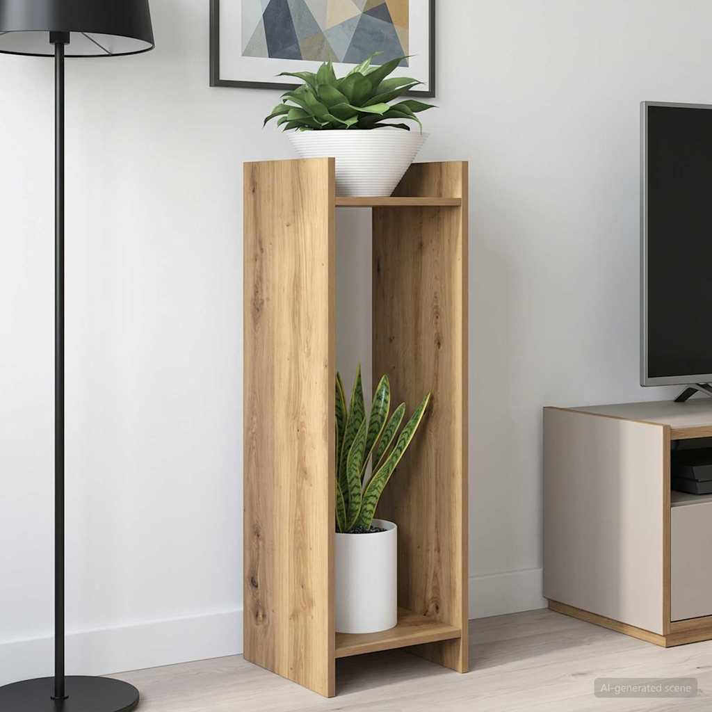 Planteholder Artisan-eg 30 x 30 x 100 cm Konstrueret træ