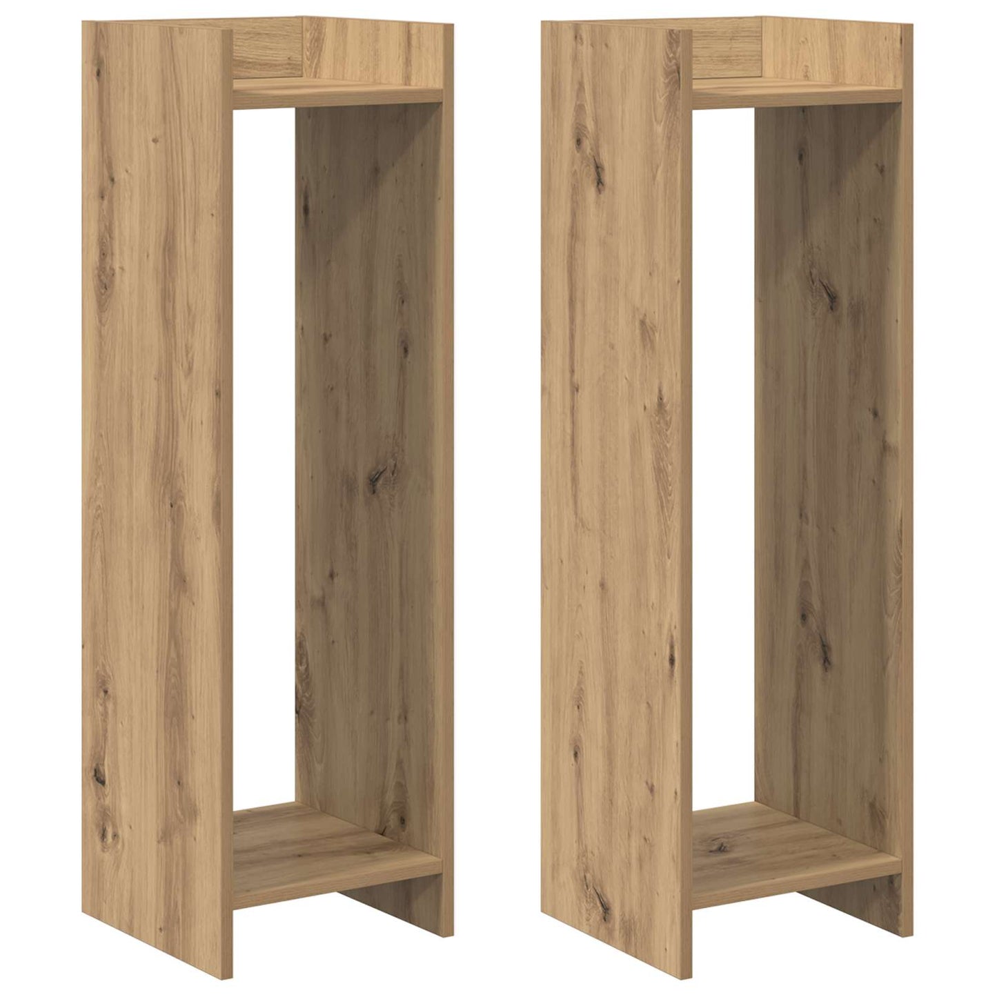 Planteholder 2 stk. Artisan-eg 30 x 30 x 100 cm Konstrueret træ