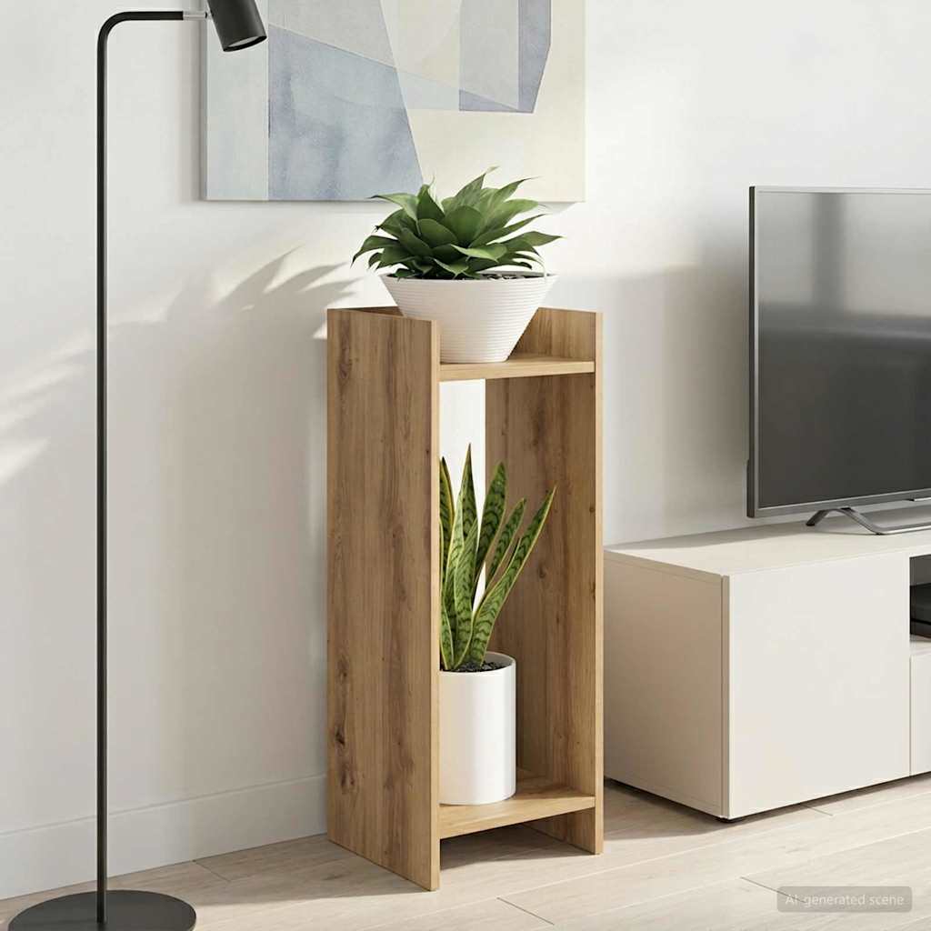 Planteholder 2 stk. Artisan-eg 30 x 30 x 80 cm Konstrueret træ
