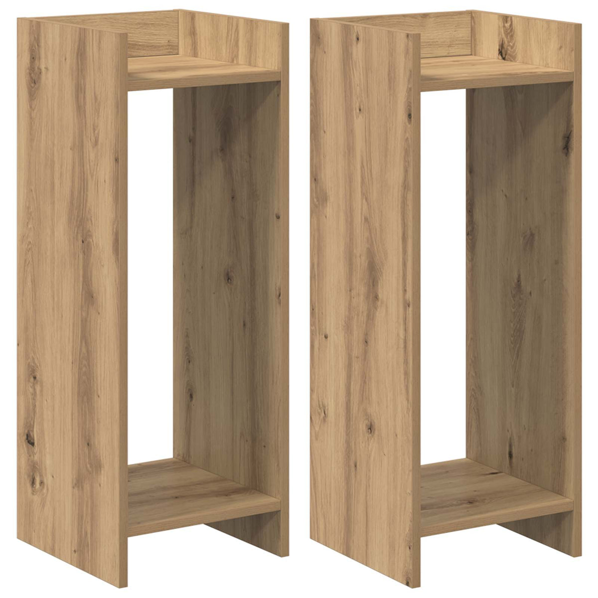 Planteholder 2 stk. Artisan-eg 30 x 30 x 80 cm Konstrueret træ